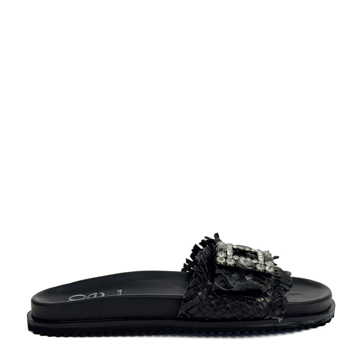 Ciabatta strass MODE 80 Mirror - Nappa Black