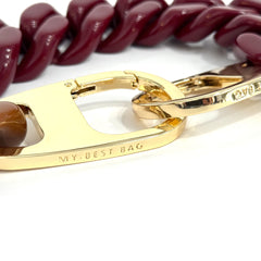 Tracolla MY BEST BAG Bicolor Chain B - Bordeaux/Cognac