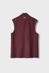 Gilet in twill gessato doppiopetto GAELLE PARIS GAABW06829 - Bordeaux
