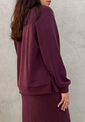 Felpa girocollo WOC Tea - Vino