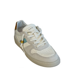Sneaker D.A.T.E. COURT 2.0 VINTAGE CALF - White/Cuoio