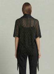 Scialle lurex AKEP 13030 - Nero