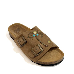 Sabot TAJI Curry Palma woman - Visone