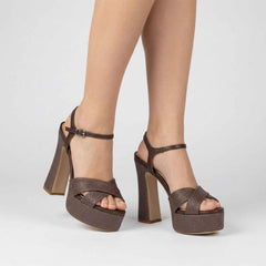 Sandalo CHANTAL 3102 - Panama Marrone