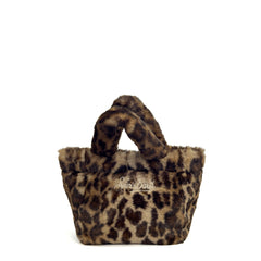 Borsa a mano SAINT BARTH VANITY MINI SOFT FUR - Leopard 00291I