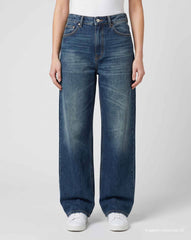 Jeans THE NIM EMMA Woman Low Rise Loose Straight Fit - Med Dark