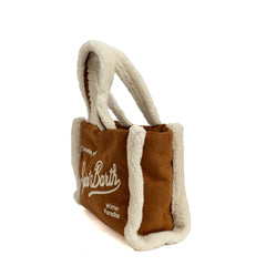 Borsa a mano SAINT BARTH COLETTE SHEARLING - Nocciola 00486I
