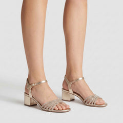 Sandalo con tacco TAMARIS 28248 - Platinum