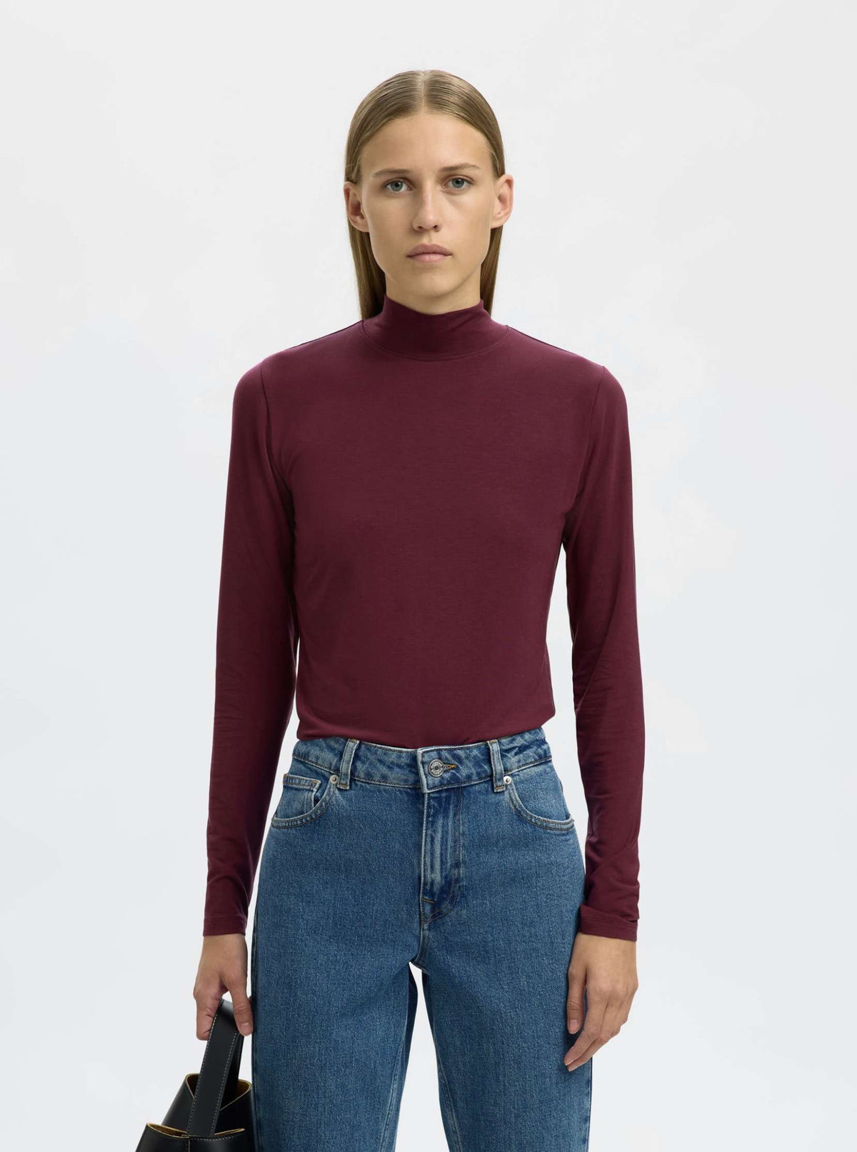 T-shirt SELECTED 16094345 - Fig