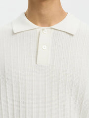 Polo SELECTED Knit 16100074 - Egret