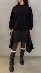 Vestito felpa WOC Helen - Nero