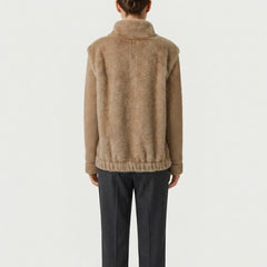 Bomber in pelliccia SAINT BARTH MAEL FUR - Khaki 00232I