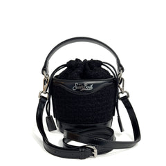 Secchiello SAINT BARTH MILA TWEED - Nero 00276I