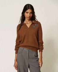 Maglia polo TWINSET ACTITUDE 3121 - Toffee