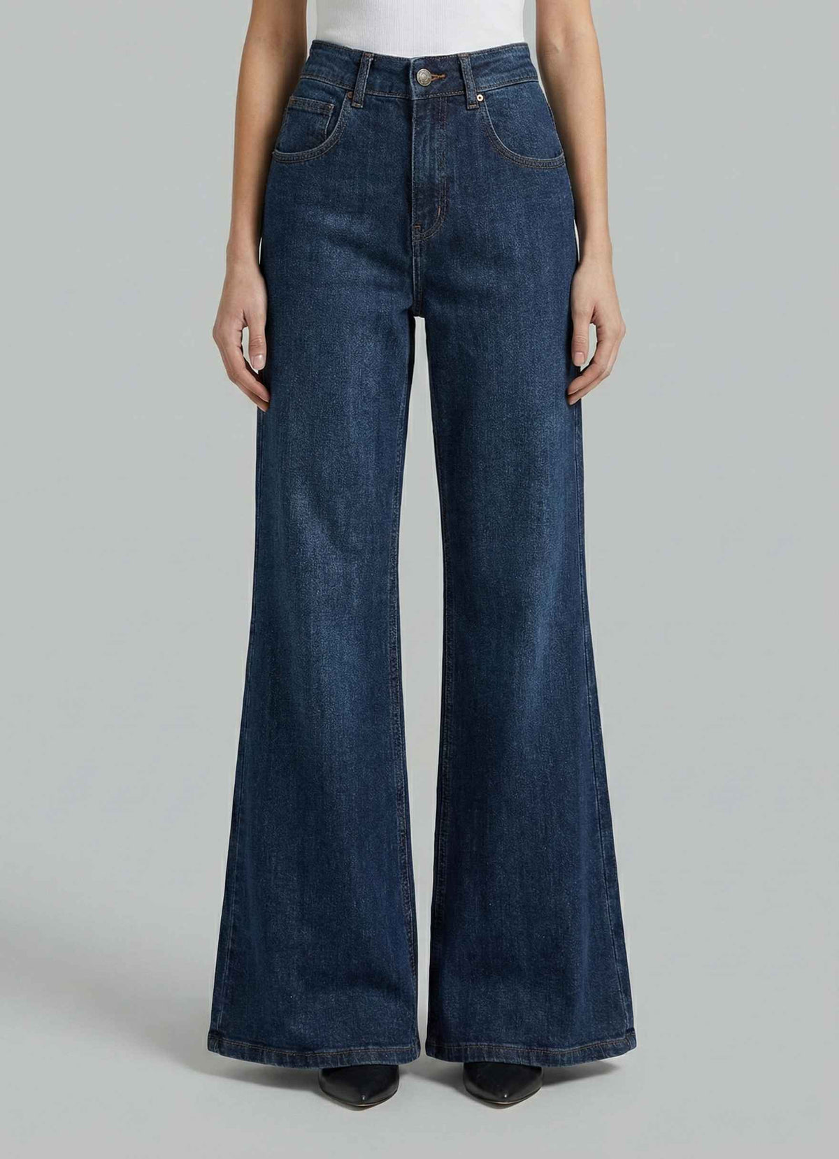 Jeans palazzo GSD Dalia - Denim blue