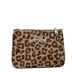 Pochette SAINT BARTH PARISIENNE STRAW - 00176H Leopard