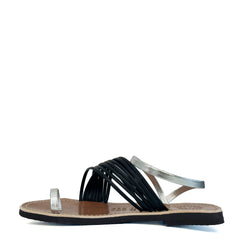 Sandalo basso F.M.P. 3281 - Nero/Argento