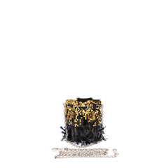 Borsa LA CARRIE Night Mini Paillettes 141M-SS-700 Gold/Black