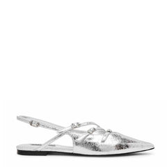 Ballerina STEVE MADDEN CIANNA - Silver Crinkle