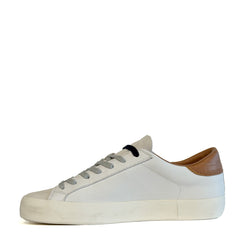 Sneaker D.A.T.E. HILL LOW CALF - White/Cuoio