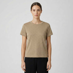 T-shirt in jersey lurex GAELLE PARIS GAABW07733 - Oro