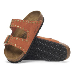 Ciabatta BIRKENSTOCK Arizona Suede Rivet 1029513 - Dark Rust