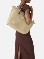 City Bag Fringe SAINT BARTH 01741L - Canvas Beige
