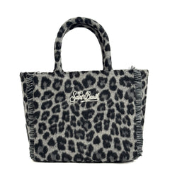 Borsa a mano SAINT BARTH COLETTE FELT - Leopard Nero 03524I