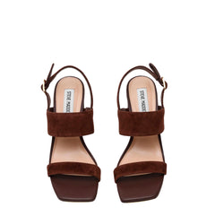 Sandalo con tacco STEVE MADDEN WENDIE - Suede Choco Brown