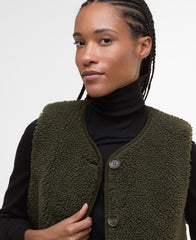 Gilet in pile Luciana BARBOUR LFL0079 OL51 - Olive