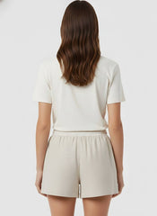 Short in misto lino GAELLE PARIS GAABW10028 - Avorio