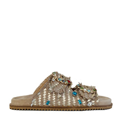 Ciabatta strass MODE 4032 - Platino
