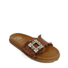 Ciabatta strass MODE 80 Mirror - Nappa Tan