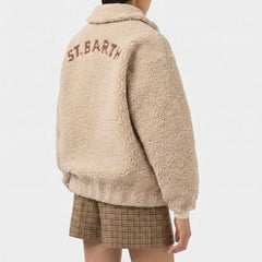 Giubbotto SAINT BARTH JEANNE TEDDY - SB Patch Beige 00162I