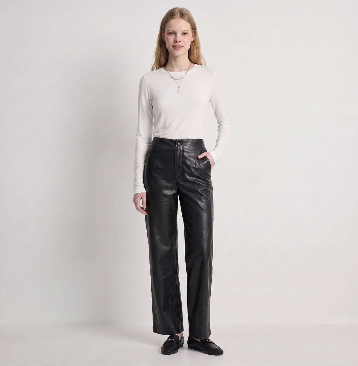 Pantalone vita alta ARTLOVE ORALIE - Black