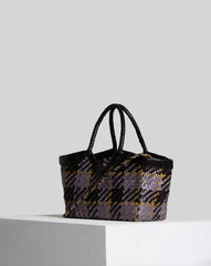 Borsa VIPERA MONET MADRAS - Grey/Choco/Curry