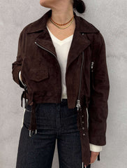 Chiodo BULLY 8736 Suede Leather - Fondente