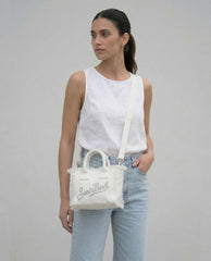 Borsa a mano SAINT BARTH VANITY MINI 02571L - Strass Bianco