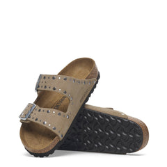 Ciabatta BIRKENSTOCK Arizona Suede Rivet 1029390 - Taupe
