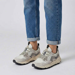 Sneaker FLOWER MOUNTAIN YAMANO 3 U - Animalier White/Black