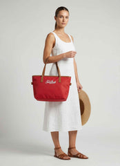 City Bag Mid Nylon SAINT BARTH 01822L - Rosso