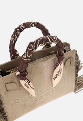 Borsa RUE MADAM CANYON MINI TOTE FRINGES - Suede Grey