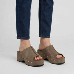 Sandalo con zeppa MISS OLIVIA CAROLA G3 - Suede Taupe