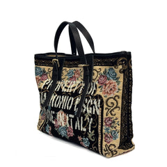 Borsa MANIKOMIO Shopping Rug - Nero