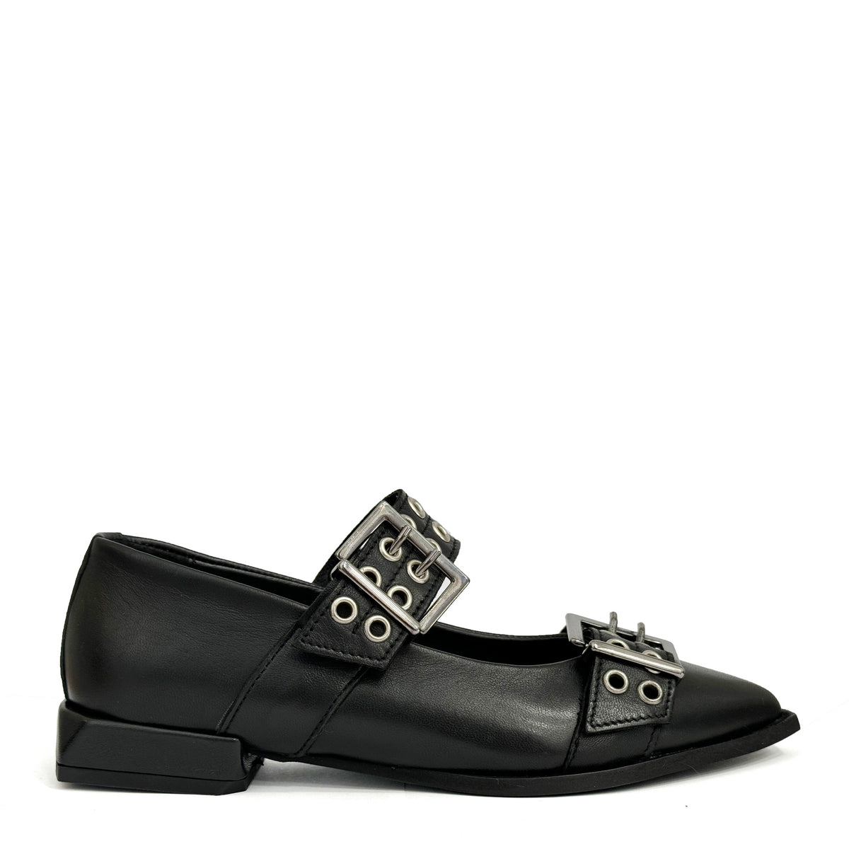 Ballerina DIVINE FOLLIE AIS83 Black Leather