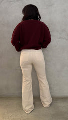 Pantalone New Zampa Velluto GSD Eos - Ecru