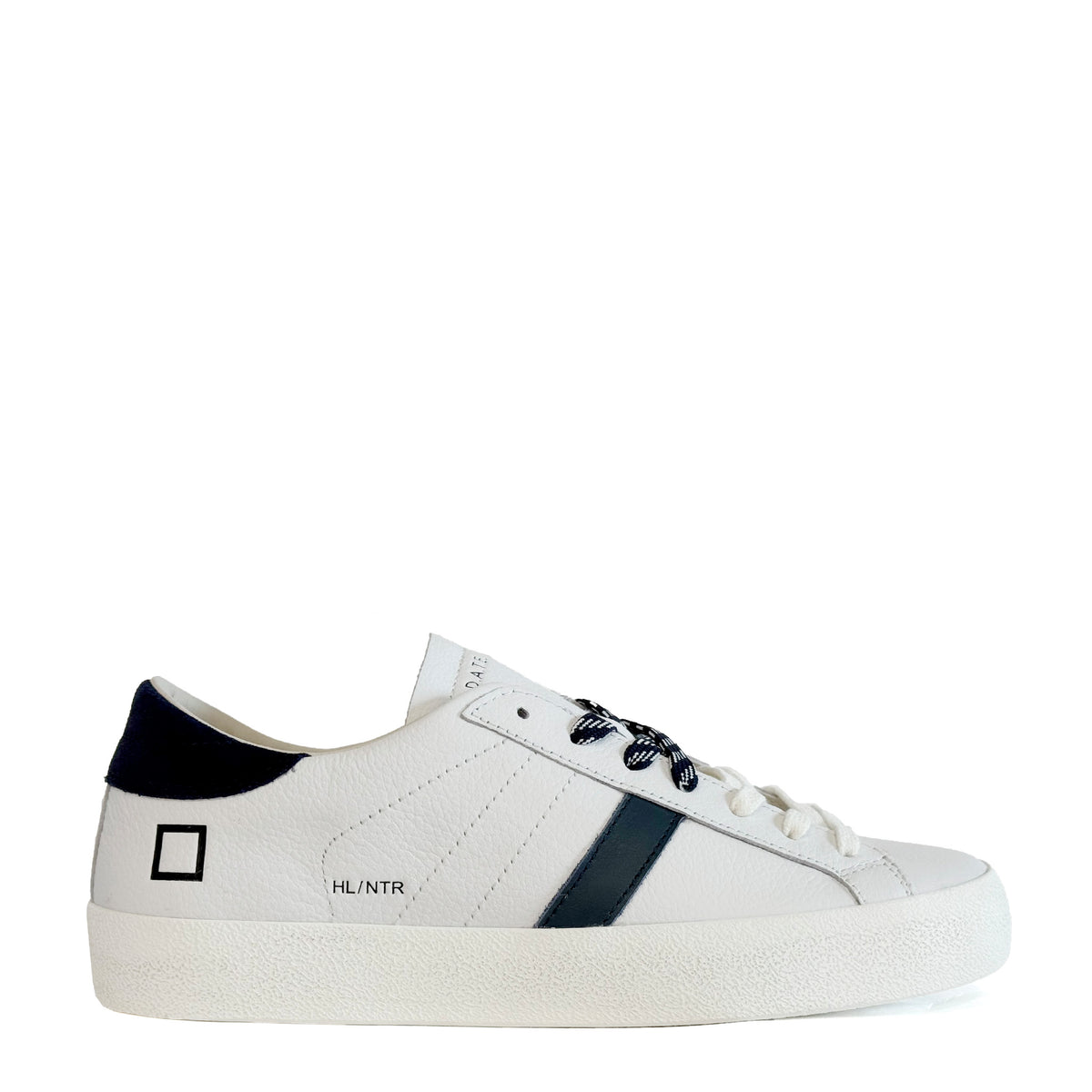 Sneaker D.A.T.E. HILL LOW NATURAL - White/Blue
