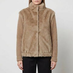 Bomber in pelliccia SAINT BARTH MAEL FUR - Khaki 00232I