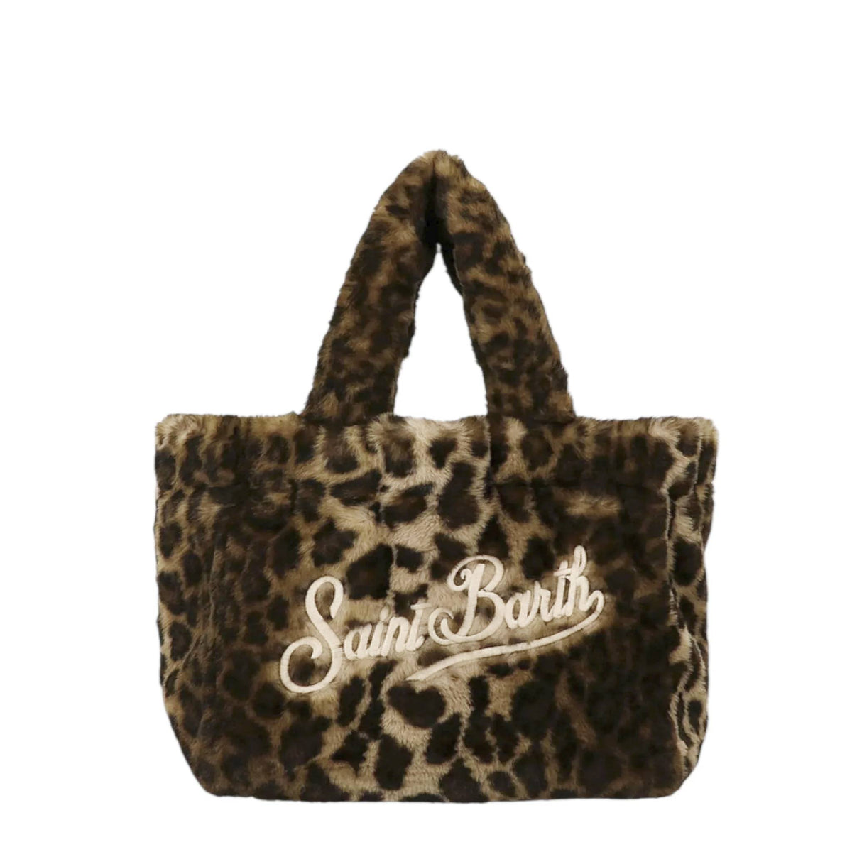Borsa a mano SAINT BARTH COLETTE SOFT FUR - Leopard 00291I