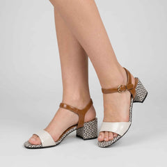 Sandalo con tacco TAMARIS 28249 - Ivory Comb